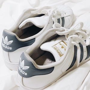 Gray Adidas Superstars Size 10 Women's